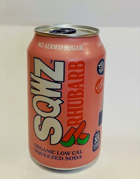 SQWZ hubarb - Blik 33cl - Low Cal Soda