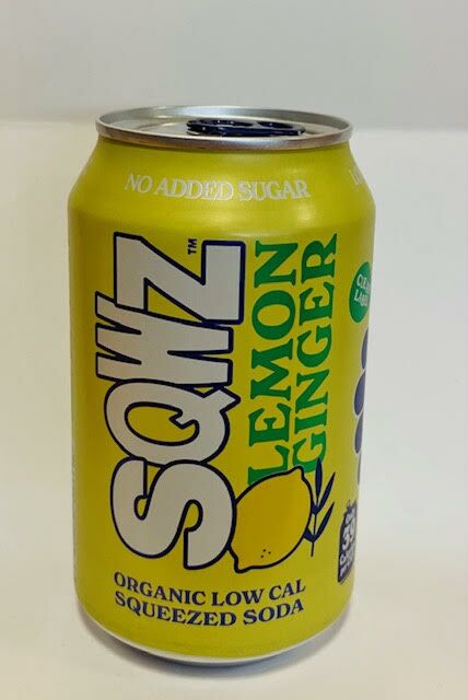 SQWZ Lemon Ginger - Blik 33cl - Low Cal Soda