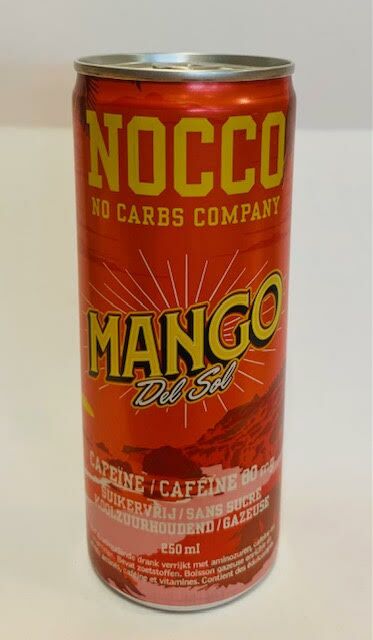 Nocco Mango - Blik 25cl - Suikervrije frisdrank