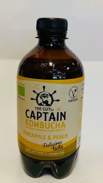 Captain Kombucha Pineapple Peach - Fles 40cl - Kombucha