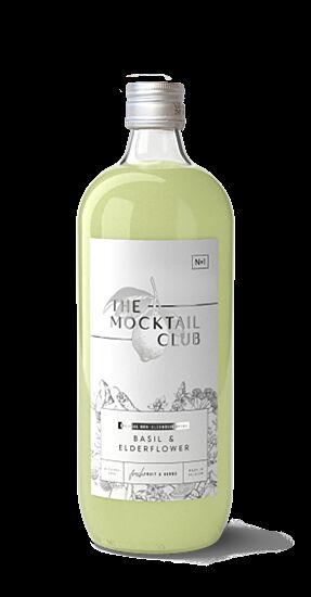 The Mocktail Club - Fles 1L - Basil & Elderflower